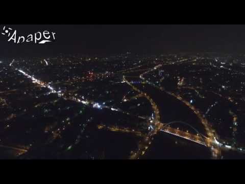 DJI P3A夜間放電飛行