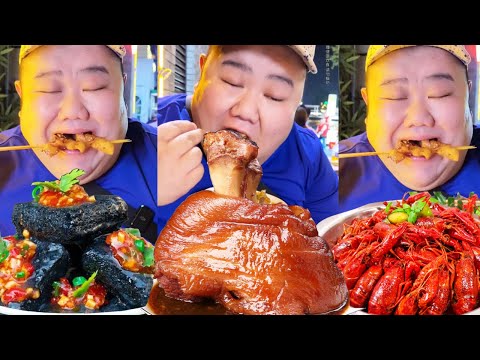 [Big Stomach King Challenge] Challenge to Eat Suqian Food Street! 100 spicy crayfish are long-winde