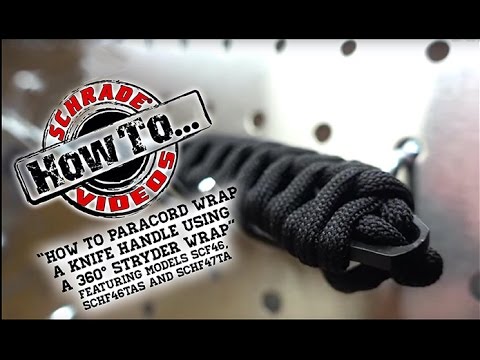 How to Paracord Wrap a Knife Handle Use a 360 Stryder Wrap