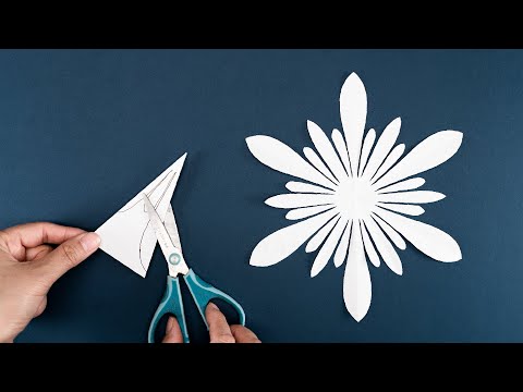 Easy Snowflake #95 | How to make Snowflakes out of paper | Christmas Ornaments | Winter Craft