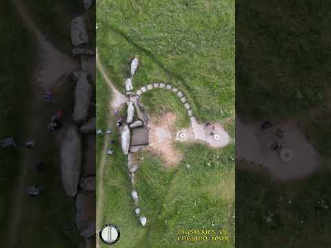 West Kennet Long Barrow | Aerial View with Megalithomaniacs | July 2024 | #shorts