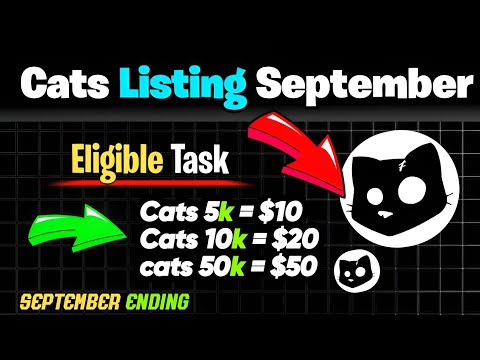 cats airdrop listing september news today | cats airdrop withdrawal & Listing Date Fixed