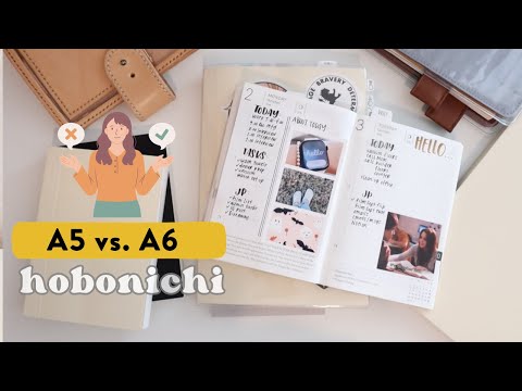 A5 v A6 Hobonichi Planners