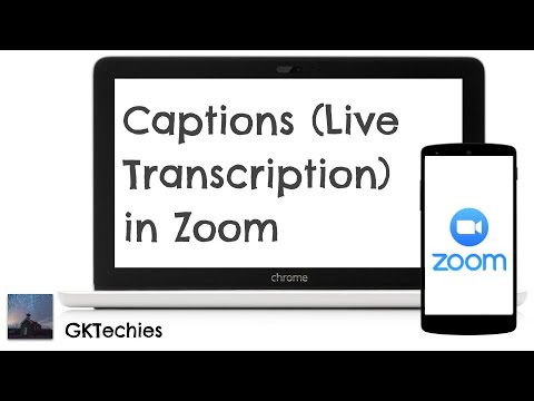 Captions (Live Transcription) in Zoom