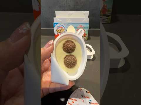 ASMR🥚opening kinder joy #kinderjoy #chocolate #satisfying #asmrsounds #shorts