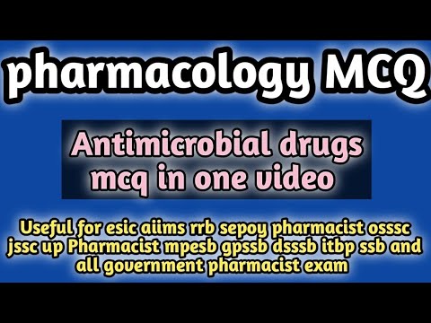 antimicrobial drugs MCQ#pharmacology MCQ#ossscpharmacistexam2024#rrbpharmacistexam2024#jssc#dsssb