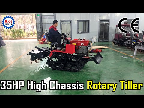 Wholesale of 35HP Mini Tracked Tractor Rotary Tiller with Excavator