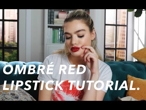 Ombre Red Lipstick Tutorial | The Sloane Series