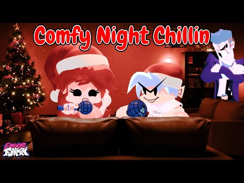 FNF: Comfy Night Chillin' // Boyfriend & Girlfriend Celebrate Christmas █ Friday Night Funkin' █