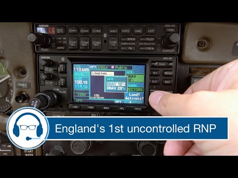 England's 1st RNP approach with air-ground