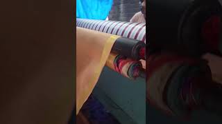 polishing process of tissue linen saree #SareeNotSari #SareeLove #SareeStory #SareeFashion#Saree