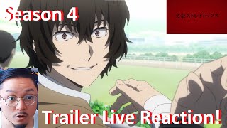 ANOTHER NEW GROUP?! CAN'T WAIT FOR SEASON 4! - Bungou Stray Dogs Season 4 Trailer REACTION