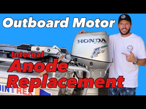 OUTBOARD MOTOR SERVICING - Replacing the internal engine Anode - Honda BF30