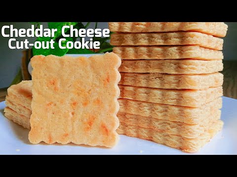 CHEDDAR CHEESE CUT-OUT COOKIE /NO SPREAD CHEESY SUGAR COOKIE /EASY SUGAR COOKIE