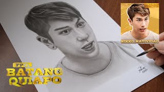 FPJ's Batang Quiapo: Drawing @NikkoNatividadVlog as Emong | jesar art