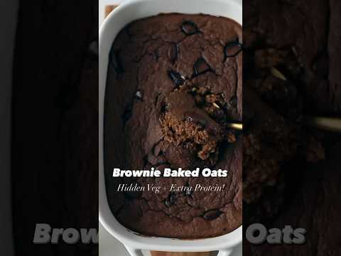 Brownie Baked Oatmeal with Protein and Zucchini | Dessert for Breakfast!