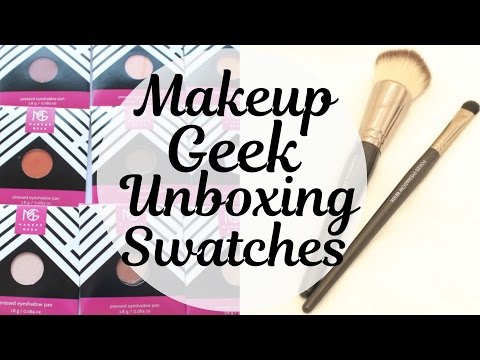 メイクアップギーク開封＆スウォッチ Makeup Geek Unboxing/Swatches