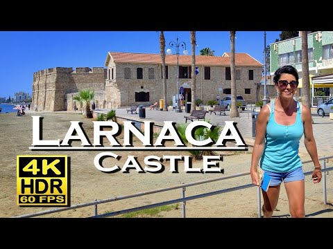 Larnaca Medieval Fort Cyprus , Larnaca Castle , 4K 60fps HDR (UHD) 💖 The Best Places 👀 Walking Tour