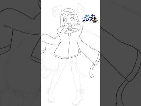 【おえかき】ポケモンSV/ナンジャモ描いてみた　イラストメイキング【SV発売おめでとう】 #shorts