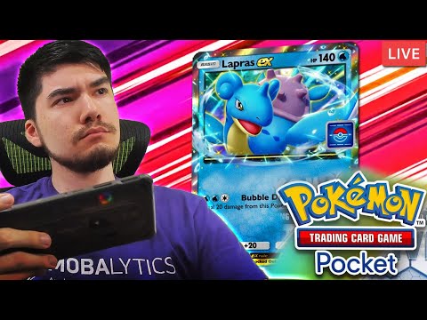 🔴NEW CARDS ! LAPRAS EX + MORE  ! POKEMON POCKET ! 🔴 !phone !tablet !friendcode