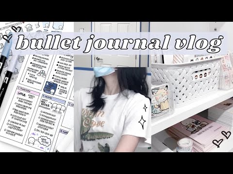 Bullet Journal Vlog: Painting My Office, Packing Orders, PO Box | ft. Archer & Olive Notebook