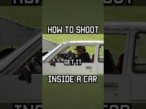 How to shoot inside a car #car #tacticalrifleman #military #youtubeshorts #reels #specialforces