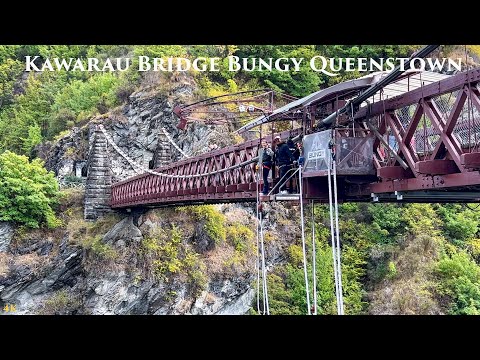 Kawarau Bridge Bungy Centre Queenstown 2024 4K | Original Bungy Jump | New Zealand Walking Tour 4K