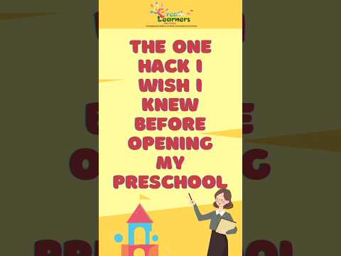 Hack, I wish I knew before opening preschool! #ytshorts #youtubeshorts #creativelearners #preschool