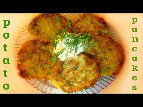 Super Delicious Vegetarian Potato Pancakes / Potato Fritters | Vegetarian recipes