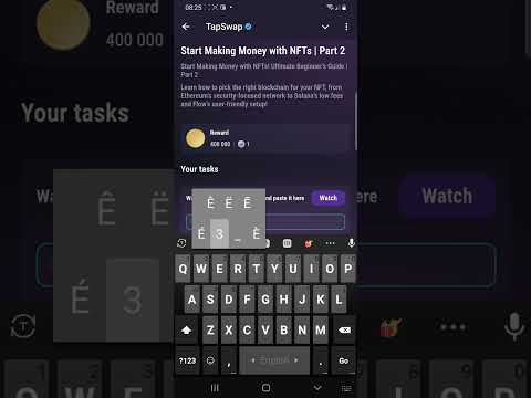 Start Making Money with NFTs | Part 2 | Tapswap Code