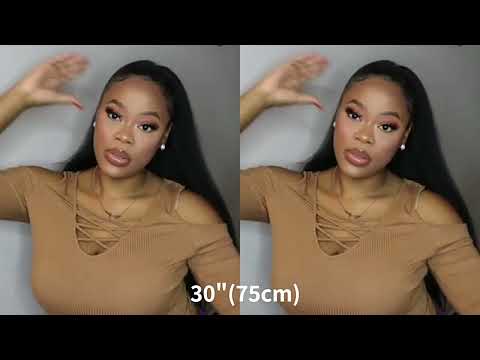 MyDiva 30Inches Long Straight Afro Synthetic Ponytail Hair Kinky Natural Hair Straight Drawstring W