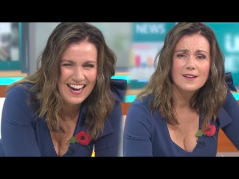 Susanna Reid | Low Cut Blue Dress!