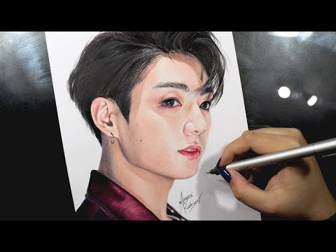 Drawing JUNGKOOK 전정국 - [BTS] [방탄소년단] FAKE LOVE