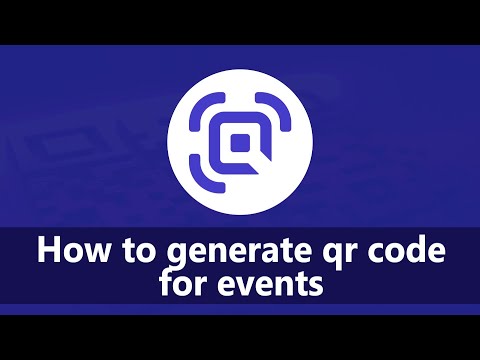 How to generate QR code for events