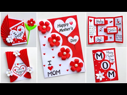 DIY Top 5 Happy Mother's Day card ideas 2024 / Beautiful Handmade mother's day card making