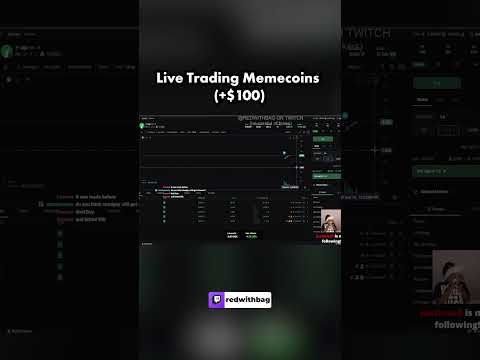 I Made $100 Trading Memecoins Live!