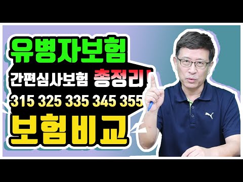 유병자보험 간편심사보험 315 325 335 345 355 추천 비교 나에게 맞는 상품은?