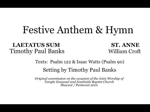 Festive Anthem & Hymn - Timothy Paul Banks