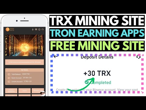 New TRON-ROCK | Free TRON Earning Apps | Best TRX Mining Site | TRON Investment Website