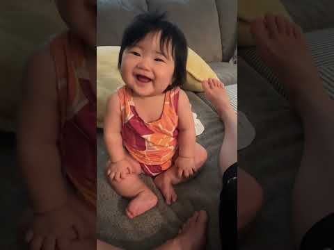 Adorable 6 Month Baby Laughing Nonstop