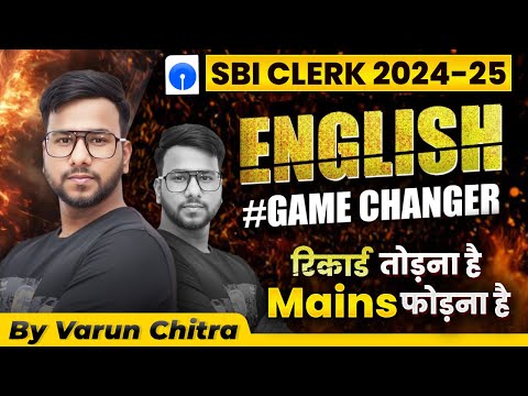 SBI Clerk Mains English 2024 | SBI Clerk English Mains Level Questions | English by Varun Chitra Sir