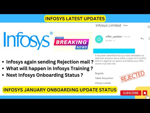 INFOSYS ONBOARDING UPDATE 2022 | JAN-APRIL |  TRAINING | REJECTION |