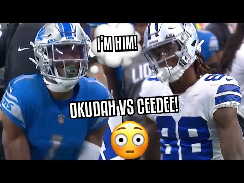 Ceedee Lamb Vs Jeff Okudah 🔥 (WR vs CB) 2022 Lions Vs Cowboys highlights