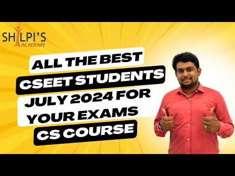 ALL THE BEST  to CSEET exams