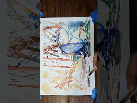 JS Sargent Watercolor Study on Chinese Rice Paper [dry-mounted]