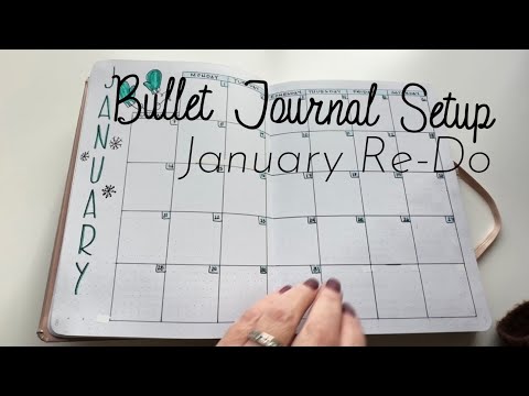 Bullet Journal 2024 Setup - January Re-Do