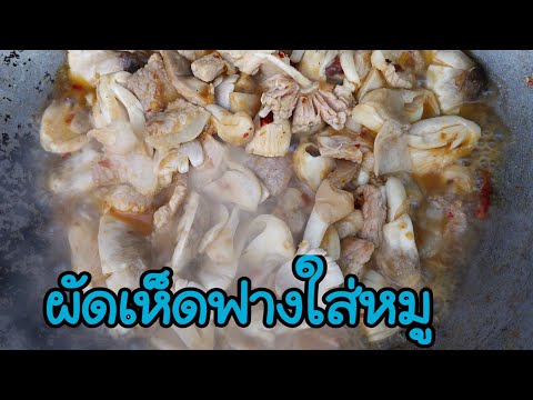 ผัดเห็ดฟางใส่หมู