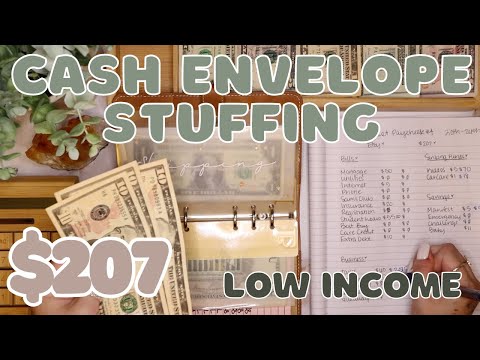 $207 Small Business Cash Envelope Stuffing | Last Etsy Paycheck In August | 25 Year Old Budgets