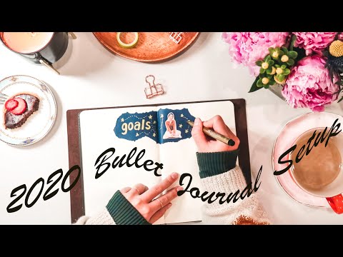 My 2020 Bullet Journal Setup | with Goal Planning & Vision Board