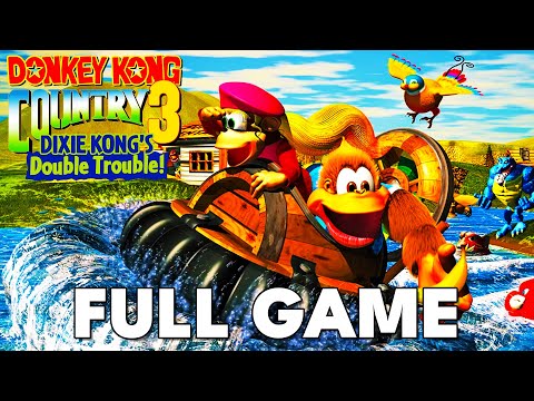 Donkey Kong Country 3 Dixie Kong's Double Trouble (SNES) - Full Game Walkthrough (NO COMMENTARY)